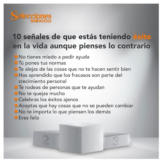 10 señales de que estás teniendo éxito en la vida aunque pienses lo contrario.