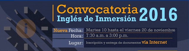 Convocatoria Inglés de Inmersión 2016 5