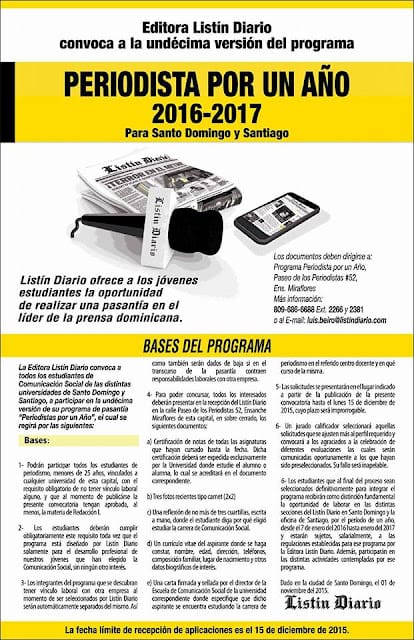 Periodista por un año 3 Periodista por un año