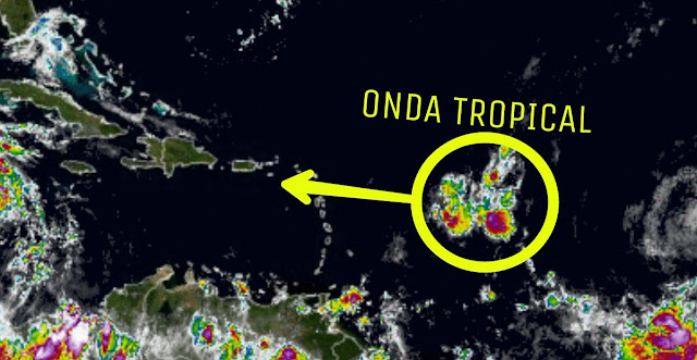 Esta es la onda tropical que provocará lluvias durante el fin de semana en RD. Incremento lluvioso desde el viernes.