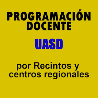 Programacion Docente 2016-2 por Recintos y Centros regionales UASD