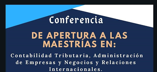 Conferencia de apertura de maestrías - 4 de noviembre 2018