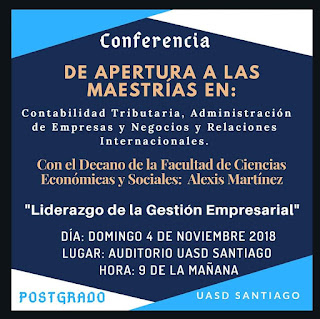 Conferencia de apertura de maestrías - 4 de noviembre 2018