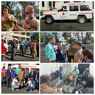 Cruz Roja Dominicana dona una Ambulancia a la UASD - Recinto Santiago