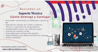 Desempleado? Buscamos un Soporte Técnico