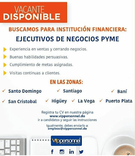 Ejecutivo de Negocios PYME - Vacante