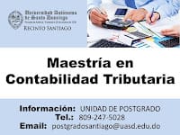 Maestría en "CONTABILIDAD TRIBUTARIA" UASD-Santiago