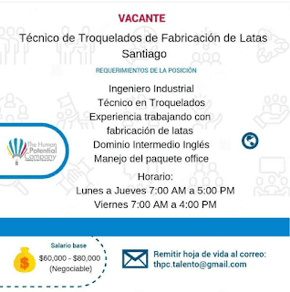 vacantes de empleo ingeniero industrial