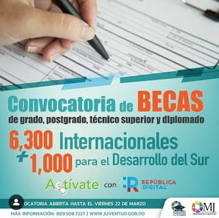 Convocatoria a Becas Nacionales e Internacionales