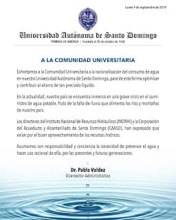 ahorro-agua medio-ambiente-uasd