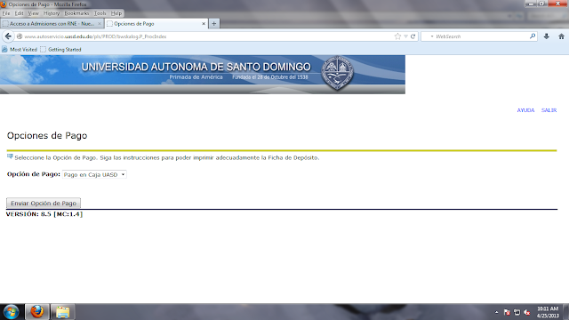 INSTRUCTIVO: "Cómo hacer admisión en linea" UASD"