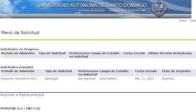 INSTRUCTIVO: "Cómo hacer admisión en linea" UASD"