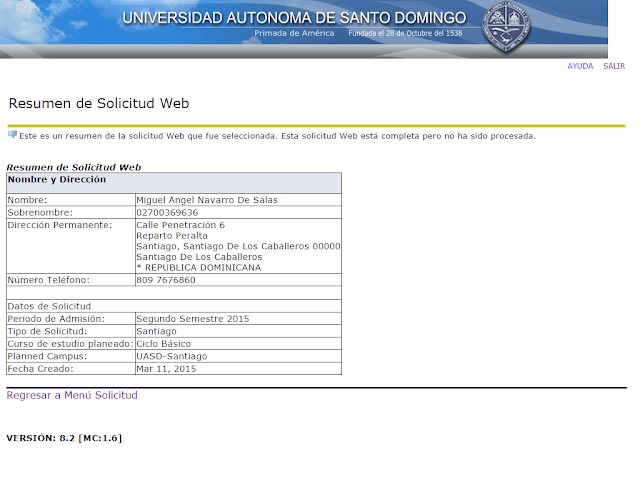 INSTRUCTIVO: "Cómo hacer admisión en linea" UASD"