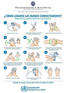 ¿CÓMO LAVARSE LAS MANOS CORRECTAMENTE? UASD