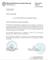 Suspensión de Docencia por elecciones municipales - UASD