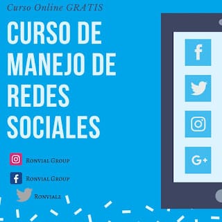 CURSO ONLINE: Manejo de Redes Sociales - Gratis / Cupos disponibles 6 CURSO ONLINE: Manejo de Redes Sociales - Gratis / Cupos disponibles