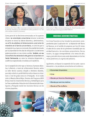 BOLETÍN INFORMATIVO UASD COVID-19, ABRIL 2020