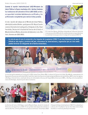 BOLETÍN INFORMATIVO UASD COVID-19, ABRIL 2020