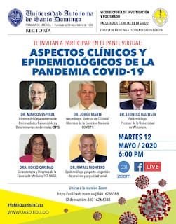 Panel Virtual: Aspectos Clínicos y Epidemiológicos de la pandemia covid-19