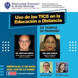 Conversatorio virtual: “Uso de las TICs en la Educación a Distancia en tiempos de Pandemia”