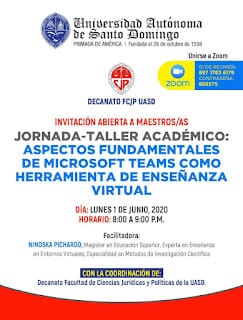 Jornada-Taller Académico: ASPECTOS FUNDAMENTALES DE MICROSOFT TEAMS COMO HERRAMIENTA DE ENSEÑANZA VIRTUAL