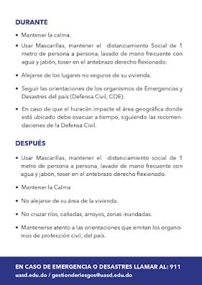 Brochure Temporada de Huracán 2020 UASD