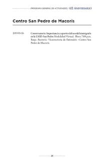 Programa General de Actividades Virtuales - 482 Aniversario UASD