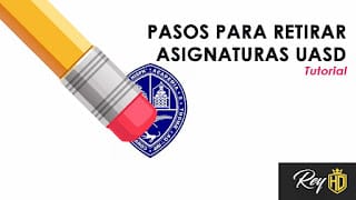 Pasos para retirar asignaturas UASD 2020