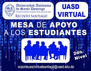 Información sobre mesa de apoyo a los estudiantes UASD Santiago 1