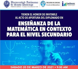 Acto de apertura Diplomado "Enseñanza de la Matemática en Contexto para el Nivel Secundario" UASD