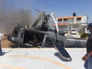 Se precipita helicóptero dominicano en la frontera con Haití