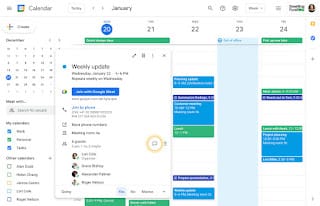 Google Calendar lanza una nueva función que permite crear chats rápidos con los asistentes a un evento