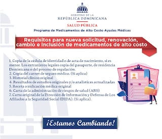 Requisitos para aplicar en el "Programa Medicamentos de Alto Costo y Ayudas Médicas"