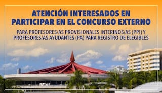 AVISO A INTERESADOS EN CONCURSO EXTERNO UASD