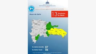 Provincias en alerta ahora son 13: En amarillo 7 y en verde 6 4 Provincias en alerta ahora son 13: En amarillo 7 y en verde 6