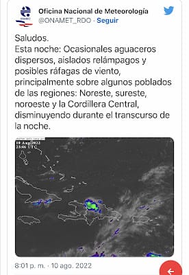 Onda tropical producirá incremento de la nubosidad este jueves, dice Onamet 3 Onda tropical producirá incremento de la nubosidad este jueves, dice Onamet