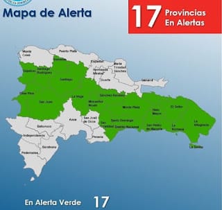 Aumentan a 17 las provincias en alerta verde tras el paso de la Tormenta Earl