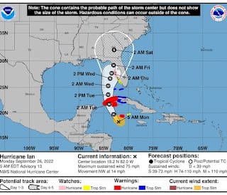 La tormenta Ian se convirtió en un huracán de categoría 1 y se acerca a Cuba 7 La tormenta Ian se convirtió en un huracán de categoría 1 y se acerca a Cuba
