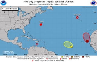 Cinco fenómenos en el Atlántico y el Caribe; uno en ruta a Cuba y Florida como posible huracán 5