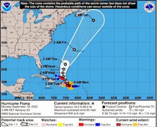 URGENTE: Huracán Fiona sube a 150kph en República Dominicana 5