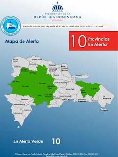 Vídeo: COE emite alerta verde para 10 provincias por vaguada