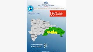 Dos provincias en alerta amarilla y siete en verde por lluvias este sábado 3 Dos provincias en alerta amarilla y siete en verde por lluvias este sábado