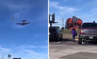 Dos avionetas chocaron durante un show aéreo en Dallas 5