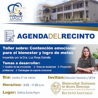 Taller sobre: Contención emocional para el bienestar y logro de metas 7 Taller sobre: Contención emocional para el bienestar y logro de metas