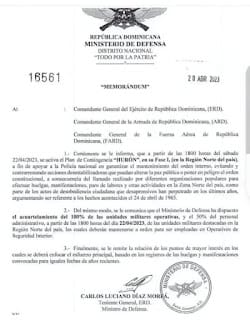 Anuncian Plan de Contingencia "HURÓN" en apoyo a la PN para garantizar el orden en la zona Norte del país 7 Anuncian Plan de Contingencia "HURÓN" en apoyo a la PN para garantizar el orden en la zona Norte del país