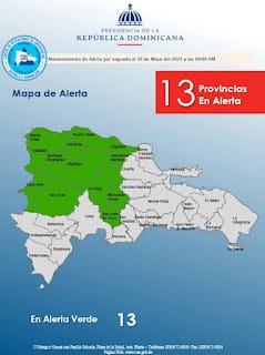 COE mantiene 13 provincias en alerta por lluvias 5