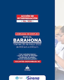 El Ministerio de Trabajo invita a Jornada de Empleo en Barahona