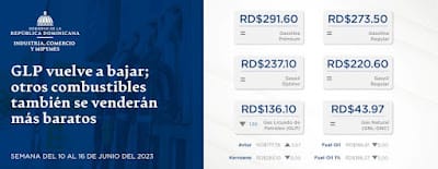 GLP vuelve a bajar; otros combustibles también se venderán más barato 5