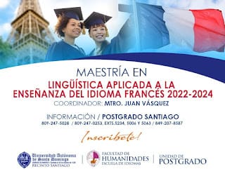 Inscríbete: Maestría en Lingüística Aplicada a la Enseñanza del idioma Francés 2022-2024