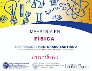 Inscribete: Maestría en Física UASD Recinto Santiago
